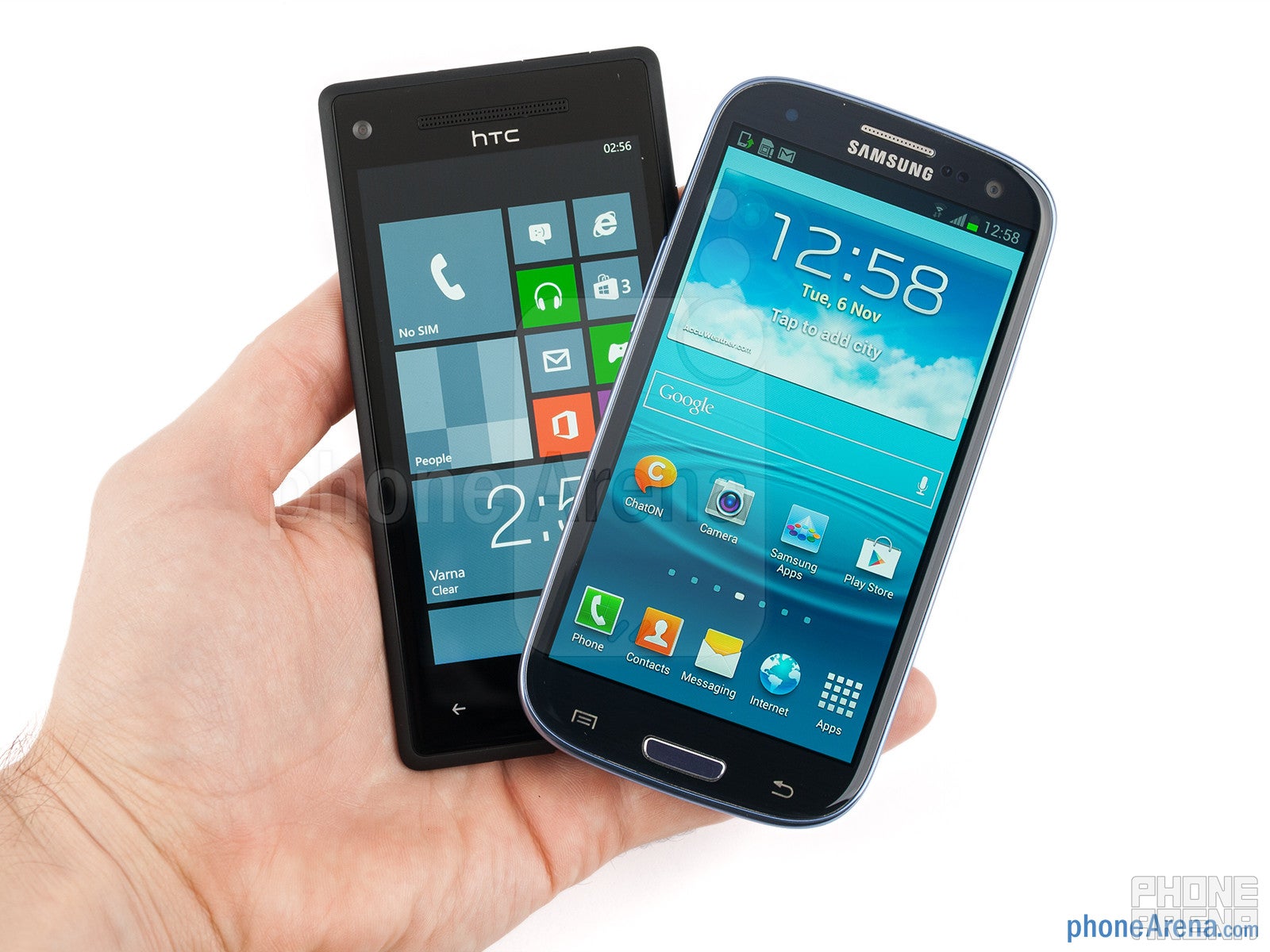 HTC Windows Phone 8X vs Samsung Galaxy S III