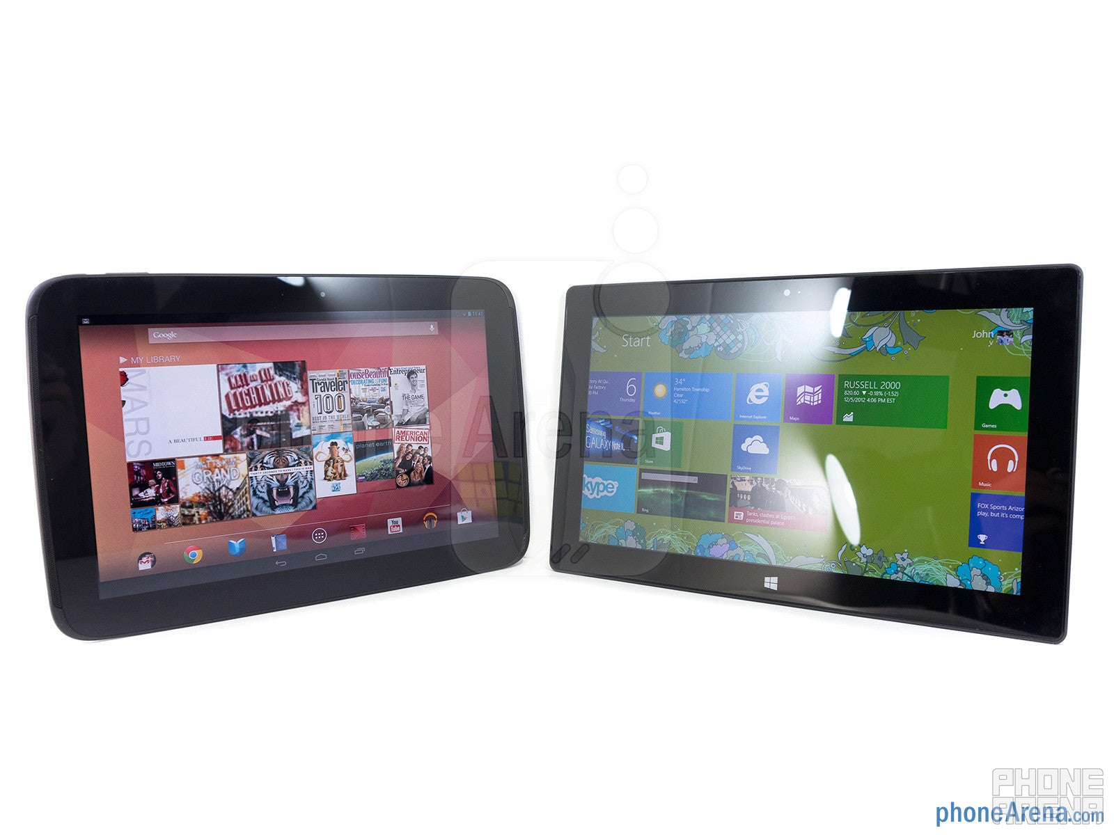 Google Nexus 10 vs Microsoft Surface RT