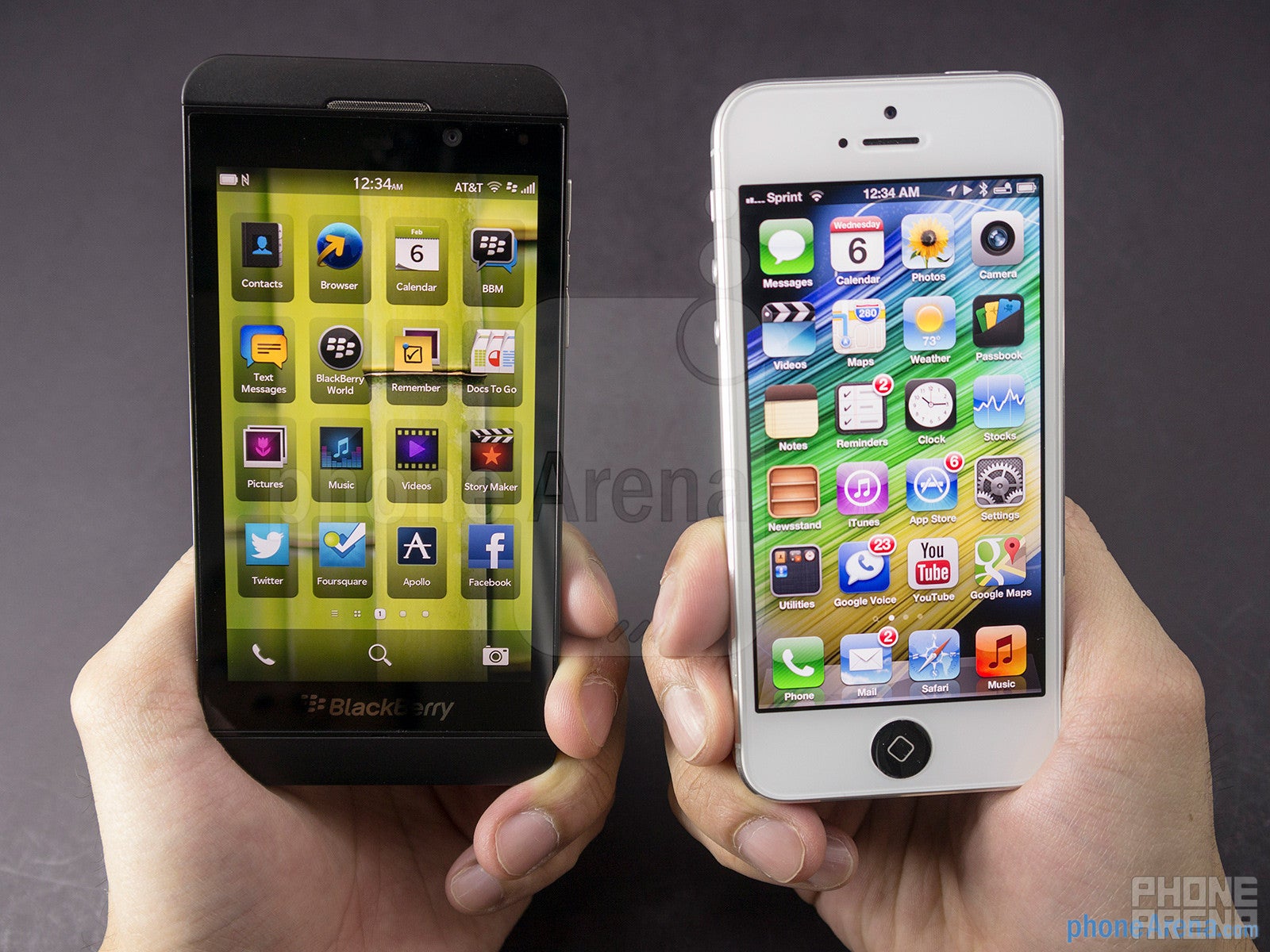 BlackBerry Z10 vs Apple iPhone 5