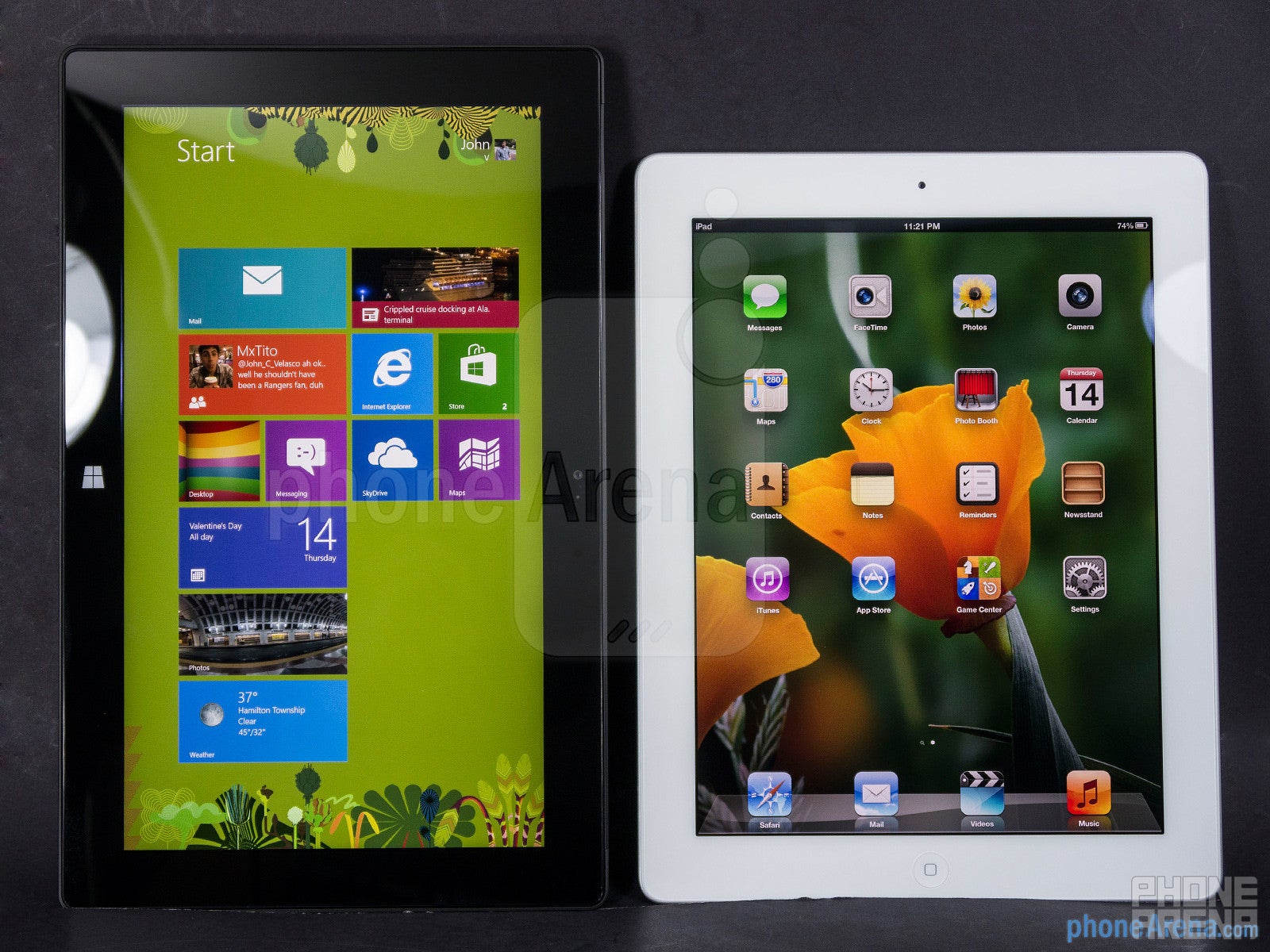 Microsoft Surface Pro vs Apple iPad 4