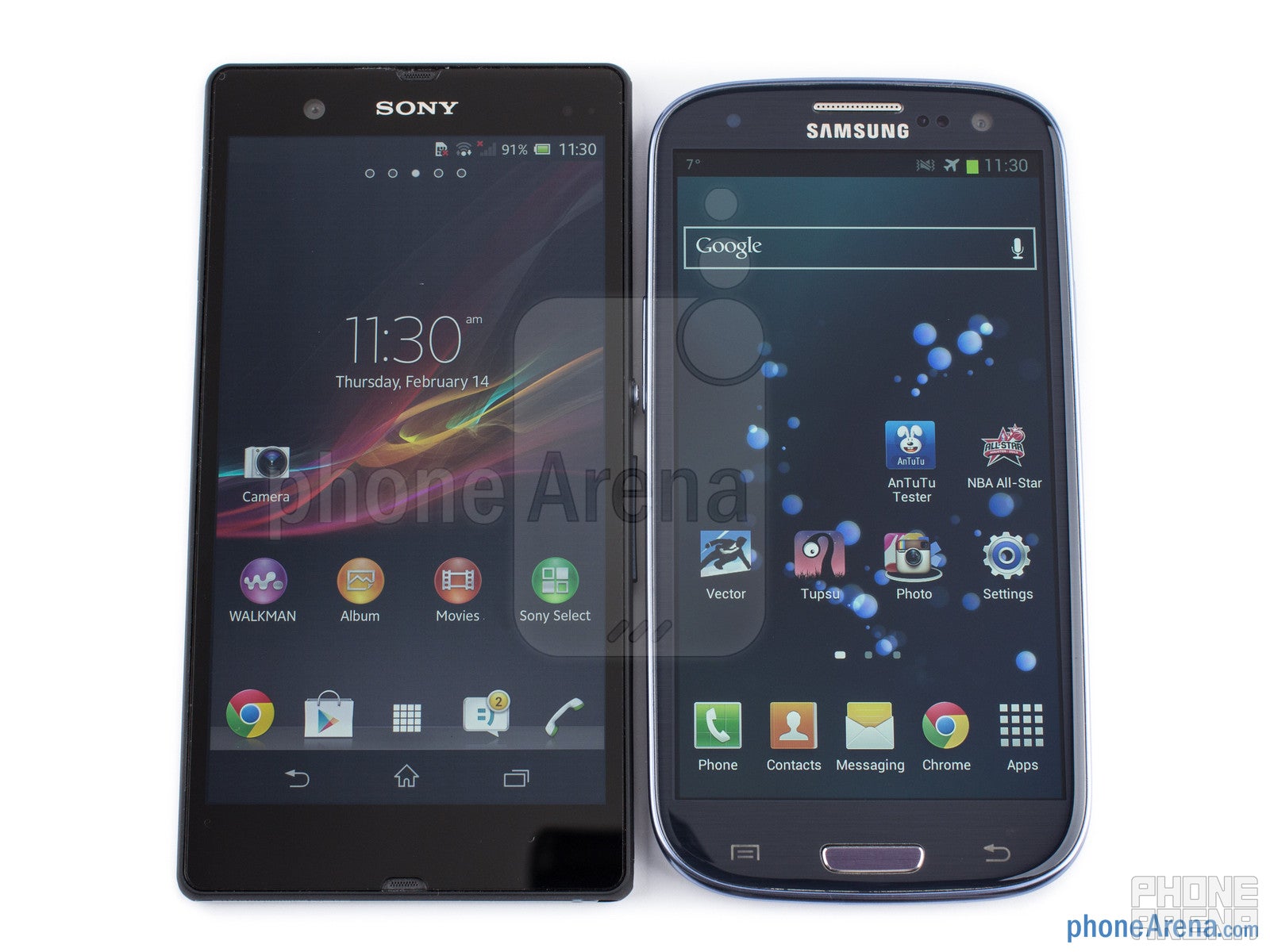 Sony Xperia Z vs Samsung Galaxy S III