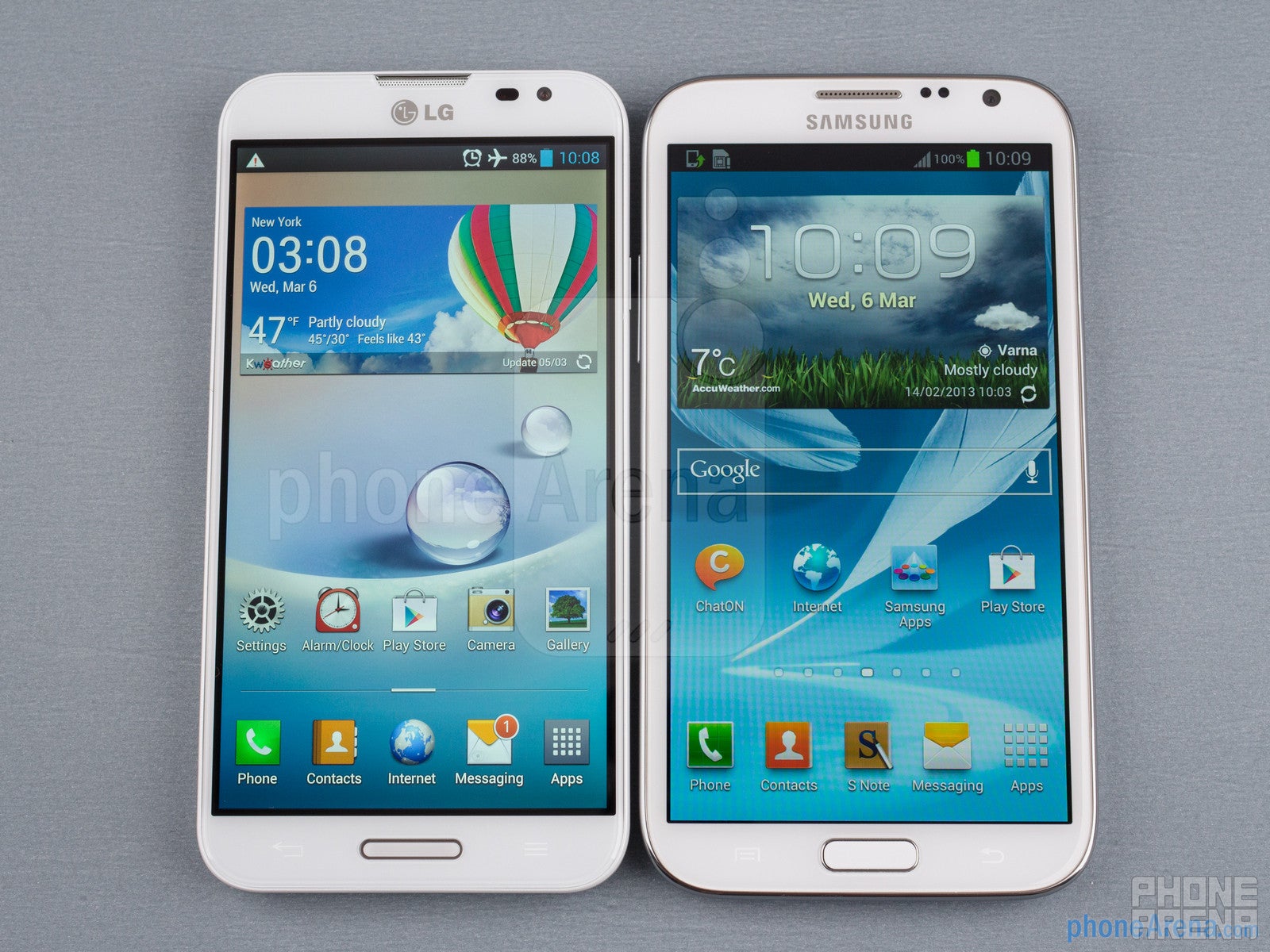 LG Optimus G Pro vs Samsung Galaxy Note II
