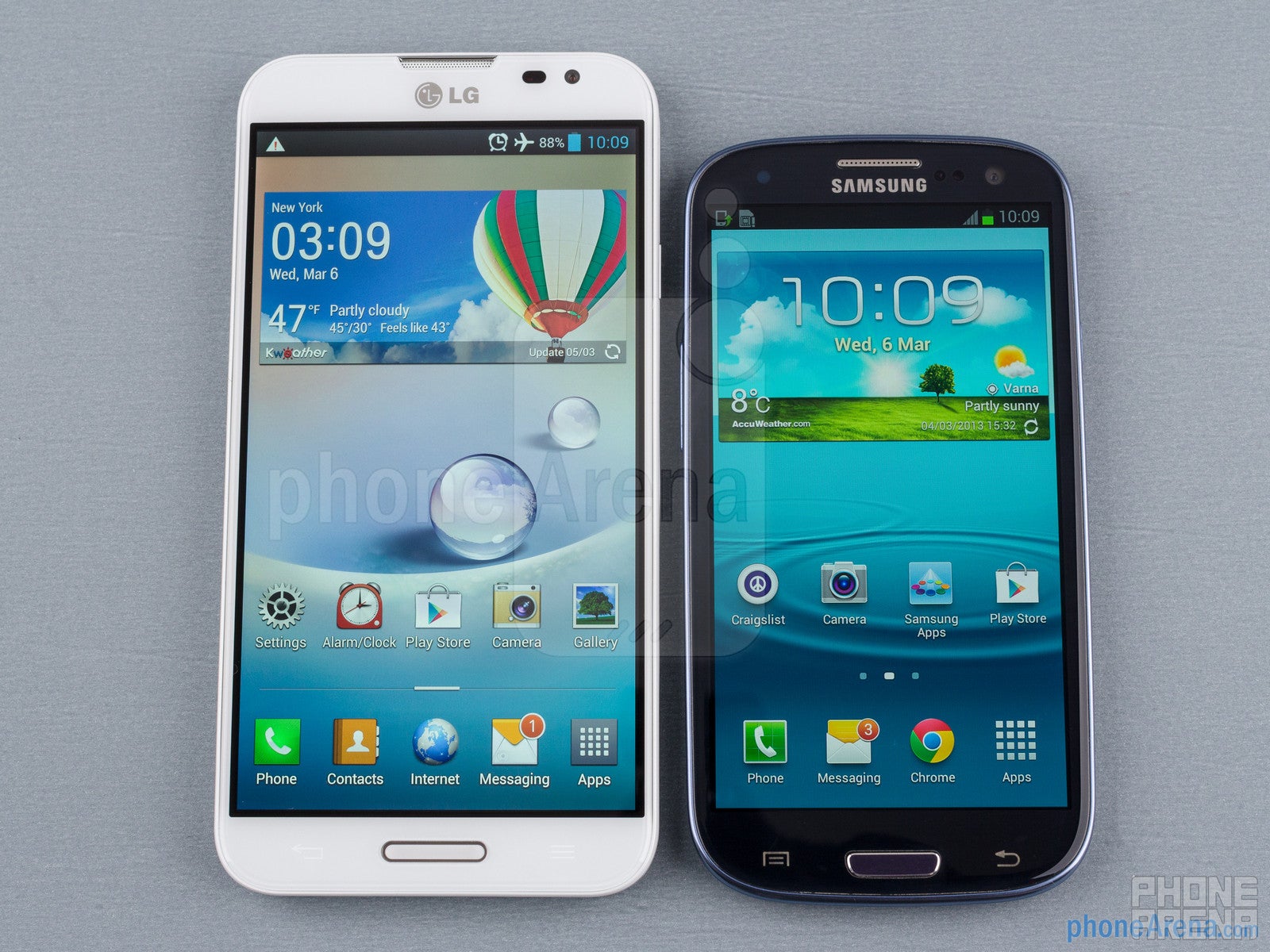 LG Optimus G Pro vs Samsung Galaxy S III
