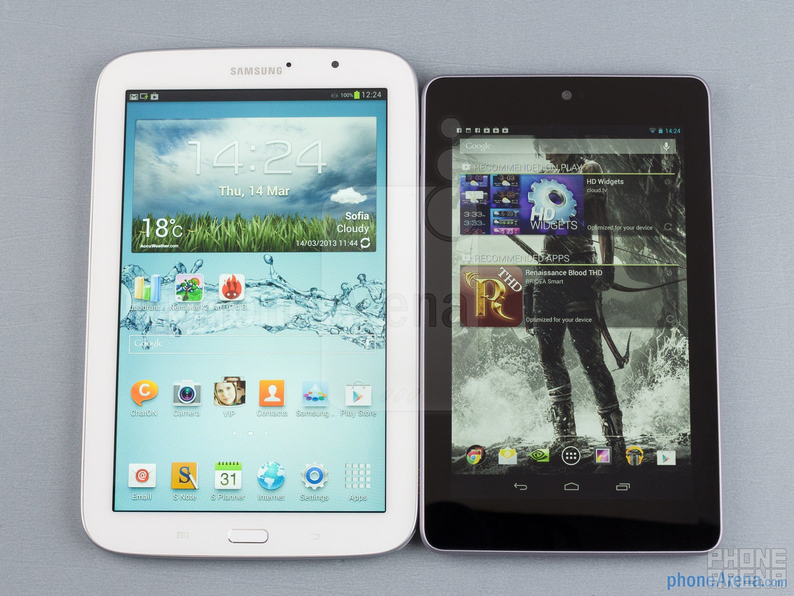 Samsung Galaxy Note 8.0 vs Google Nexus 7