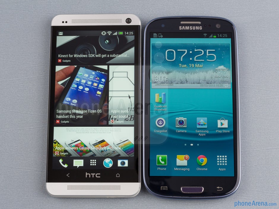 HTC One vs Samsung Galaxy S III