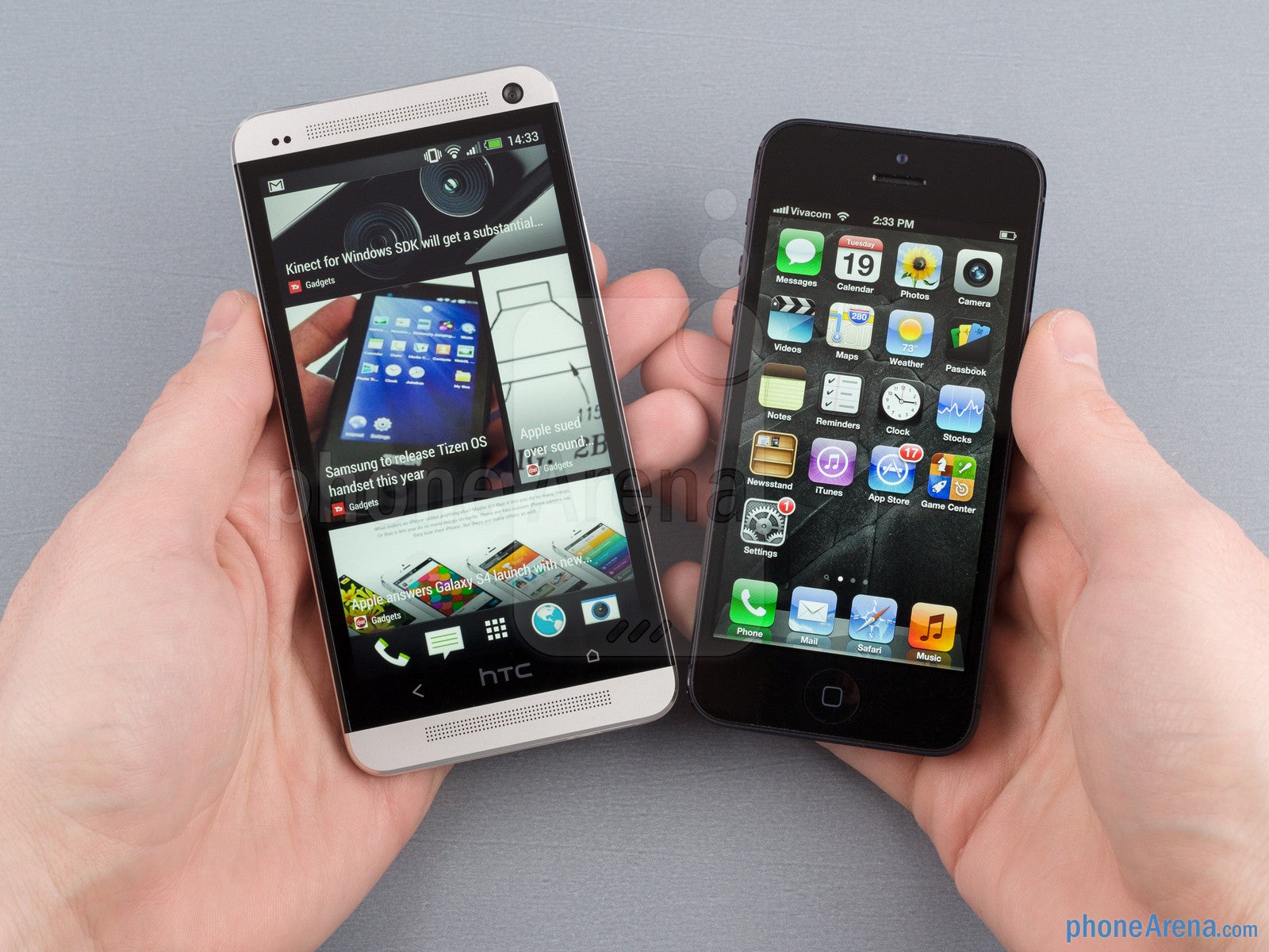 HTC One vs Apple iPhone 5