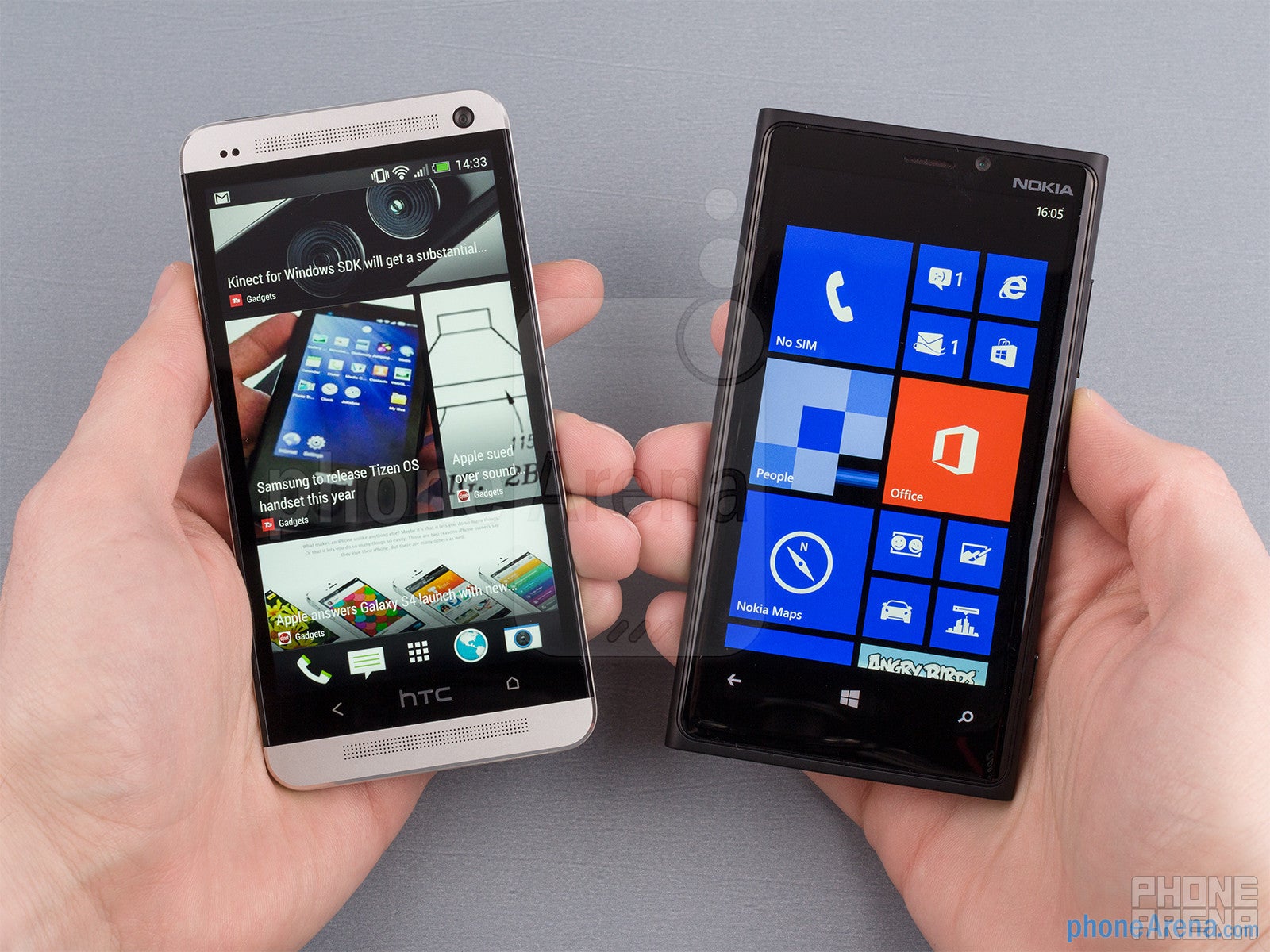 HTC One vs Nokia Lumia 920