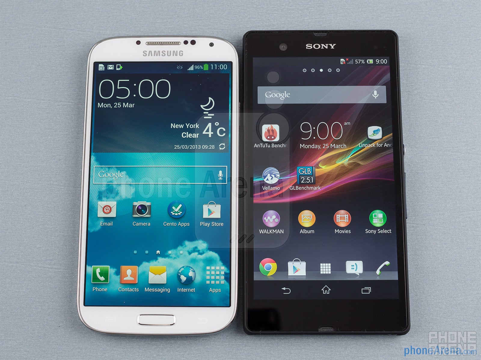 Samsung Galaxy S4 vs Sony Xperia Z
