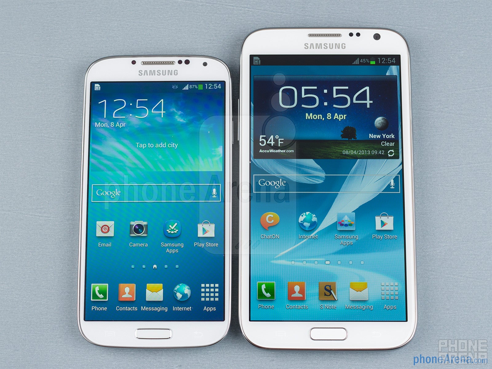 Samsung Galaxy S4 vs Samsung Galaxy Note II