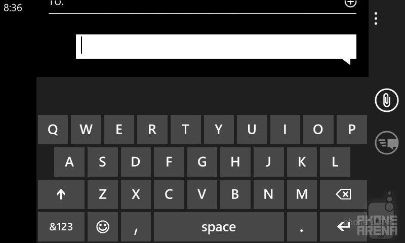 The on-screen keyboard is a joy to use - Nokia Lumia 720 Review