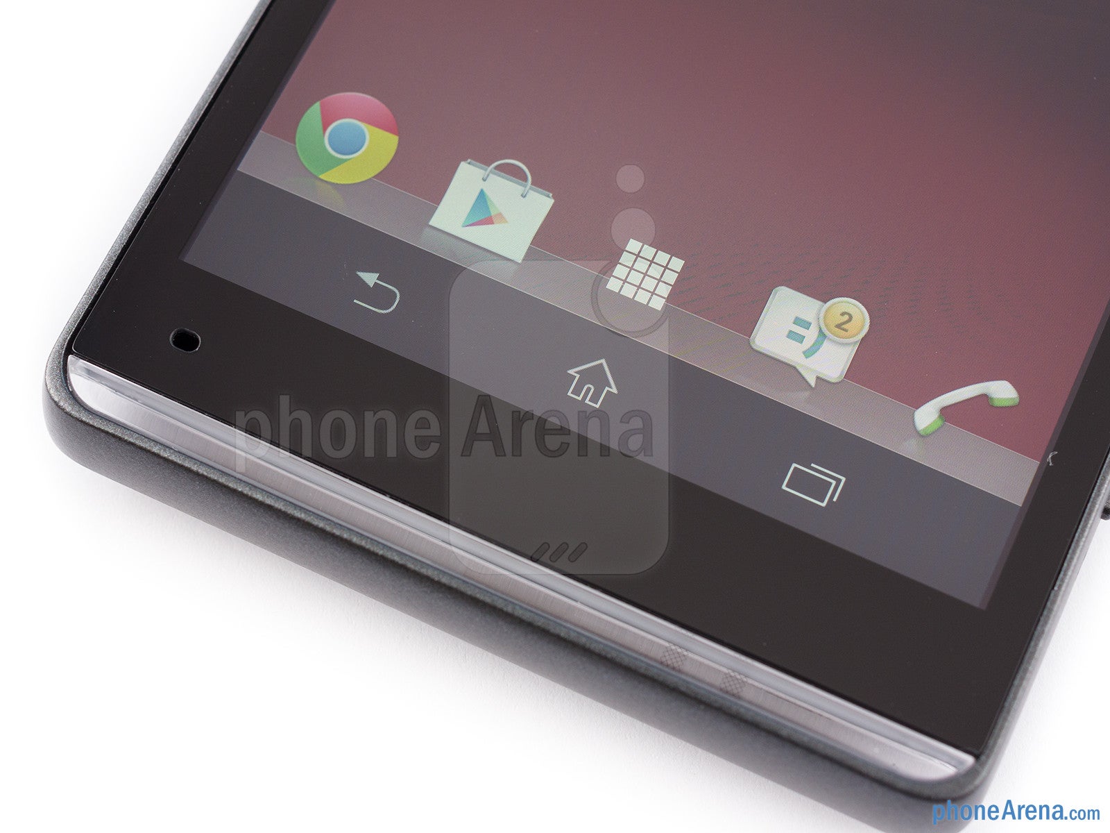 The trademark transparent strip is on the bottom of the phones faceplate - Sony Xperia SP Review