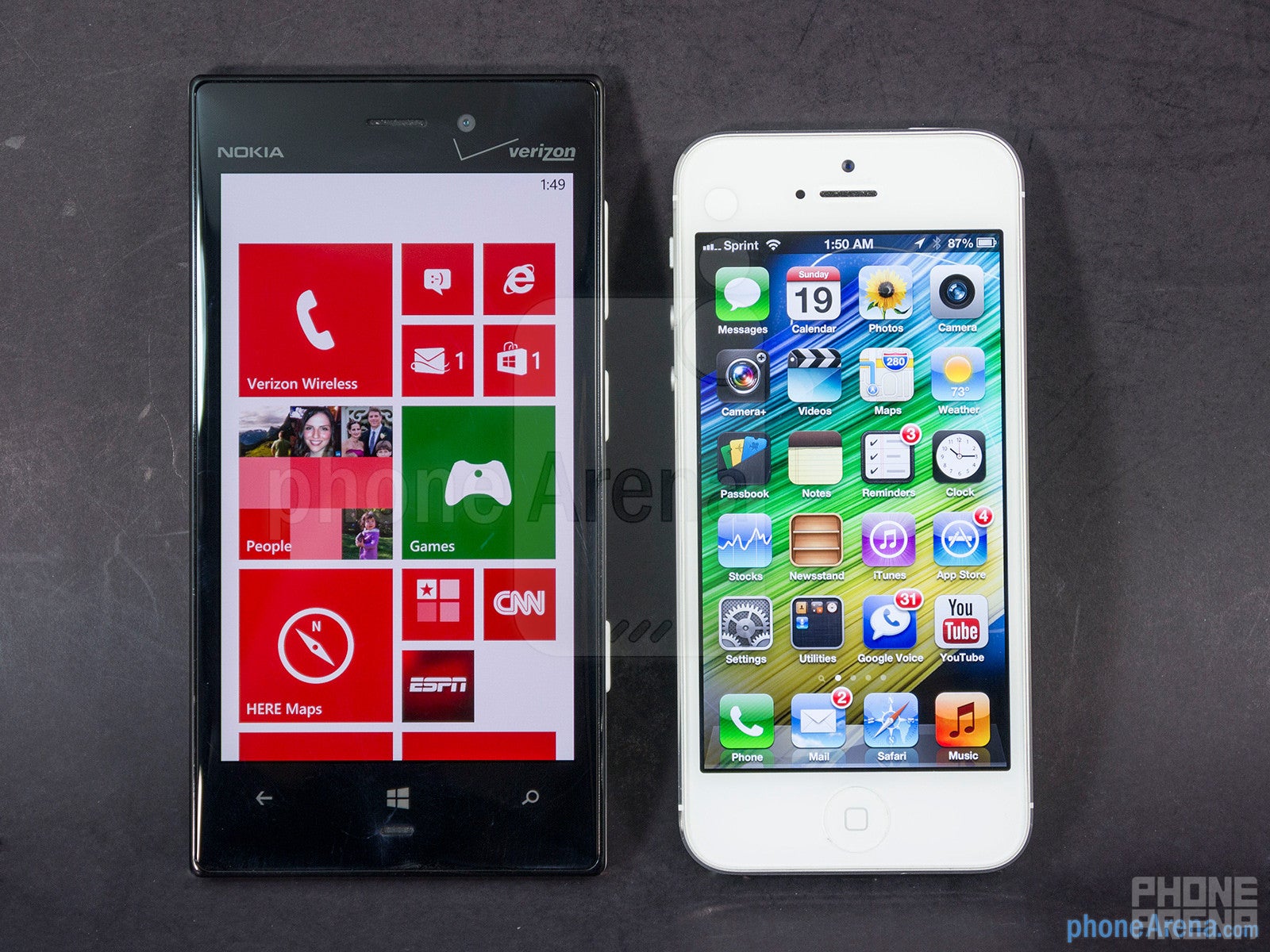 Nokia Lumia 928 vs Apple iPhone 5