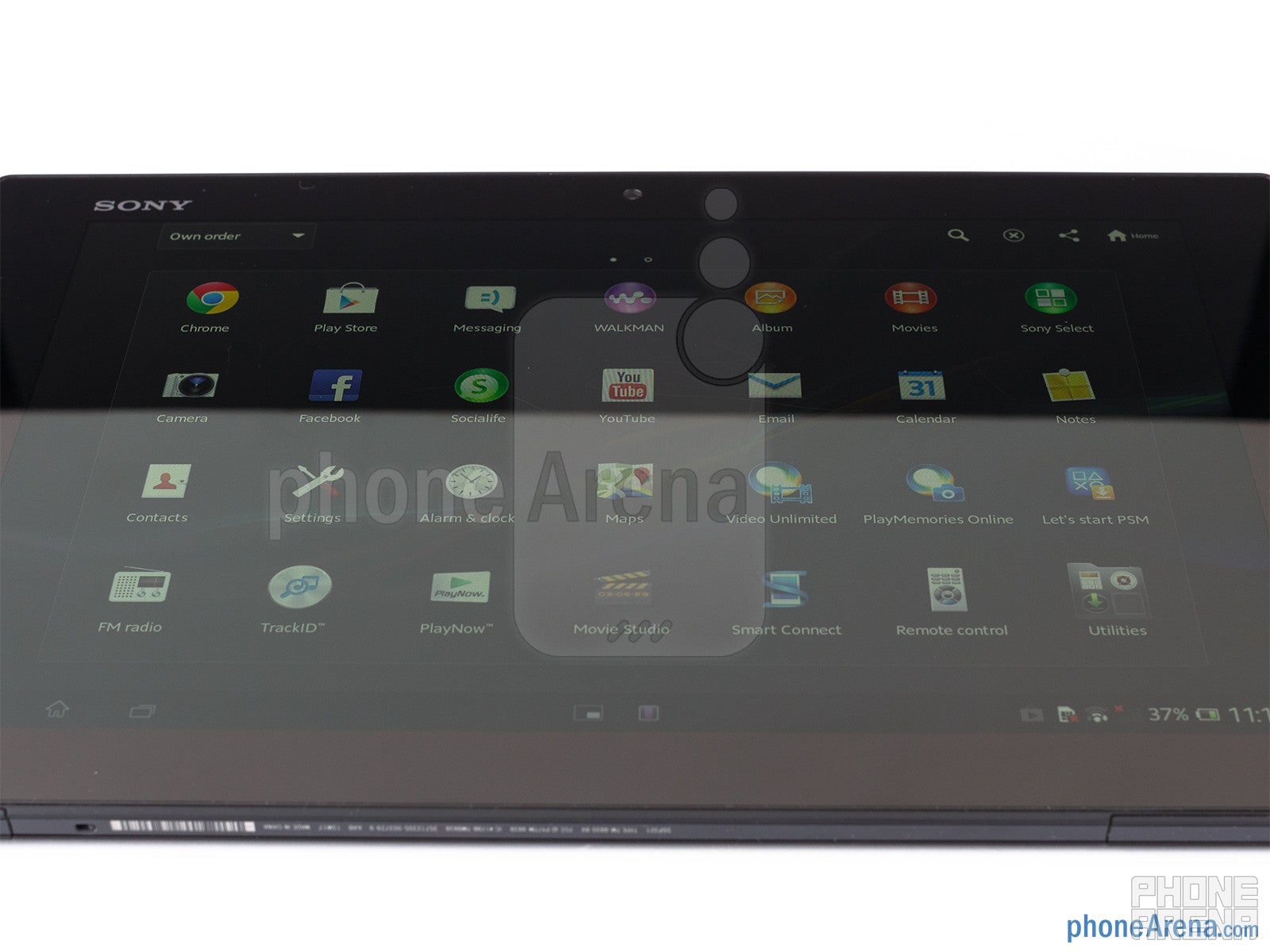 The display panel sports very good viewing angles - Sony Xperia Tablet Z Review