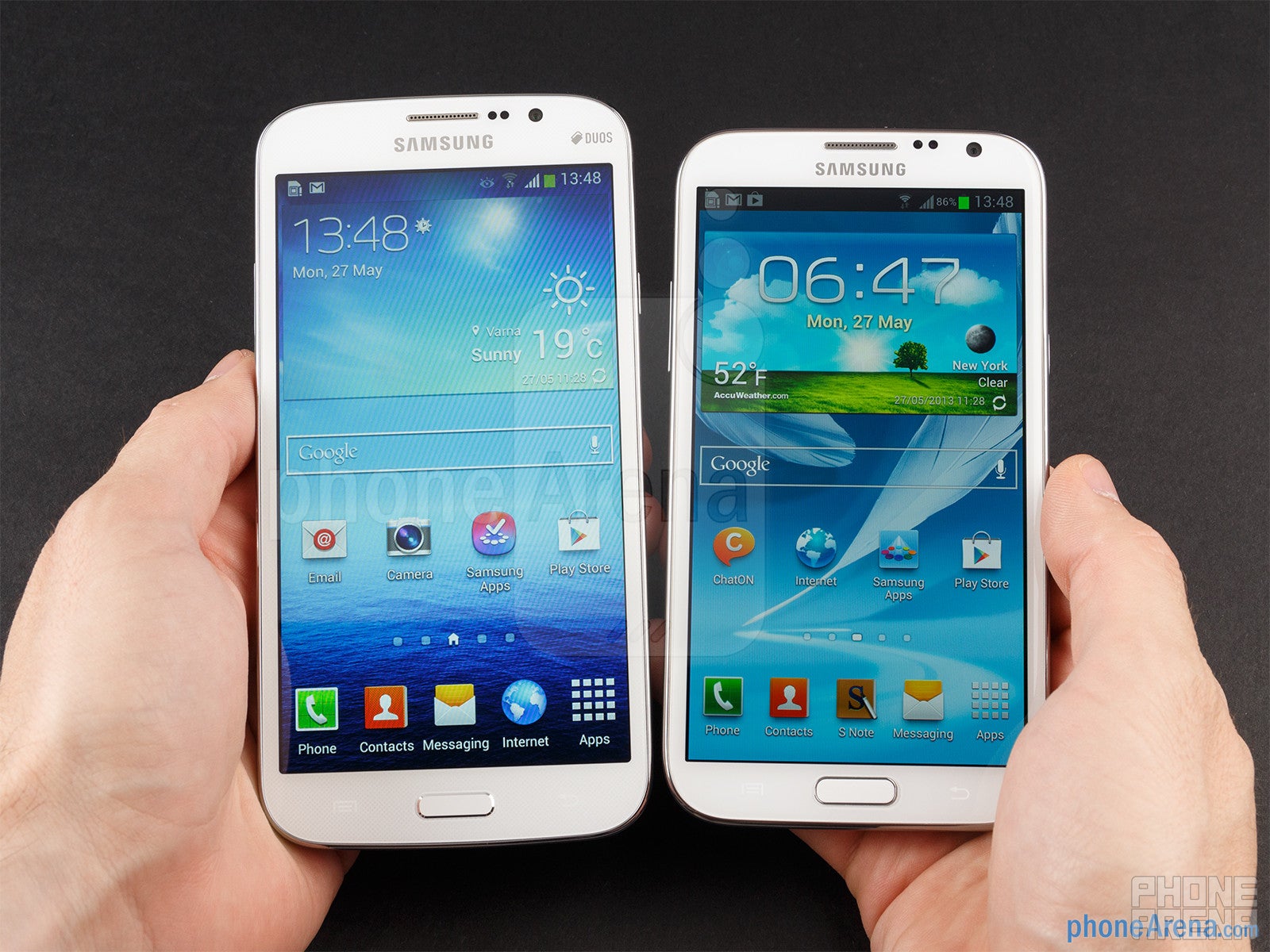 Samsung Galaxy Mega 5.8 vs Samsung Galaxy Note II