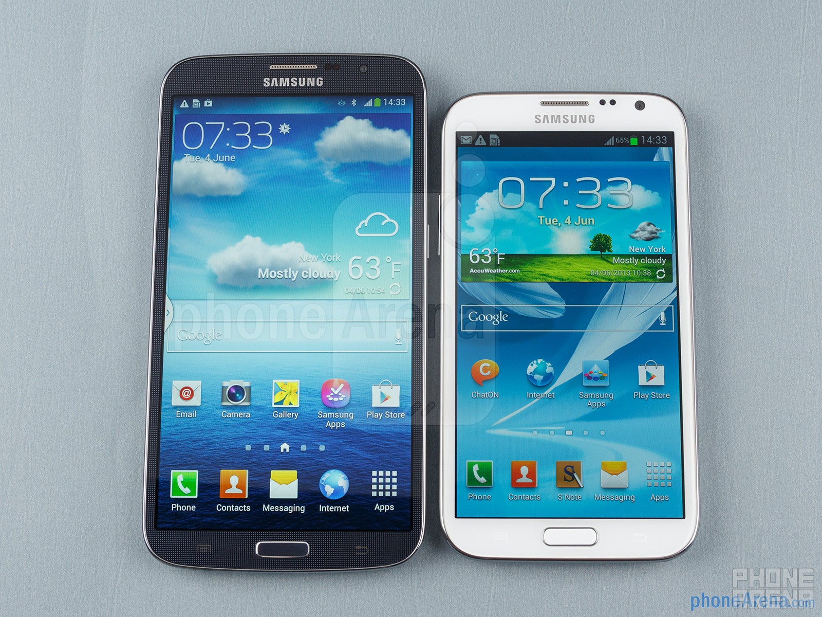 Samsung Galaxy Mega 6.3 vs Galaxy Note II
