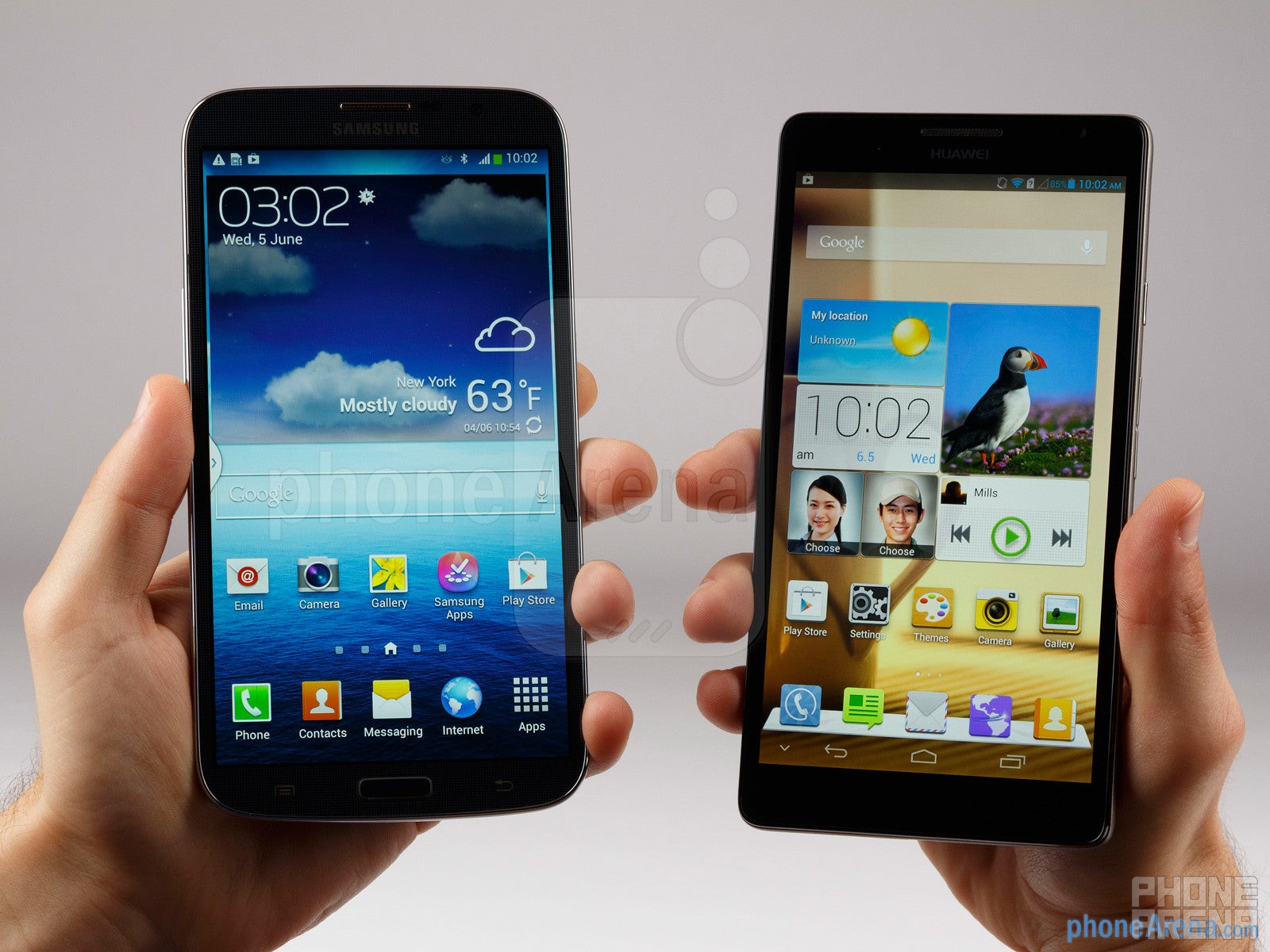 Samsung Galaxy Mega 6.3 vs Huawei Ascend Mate