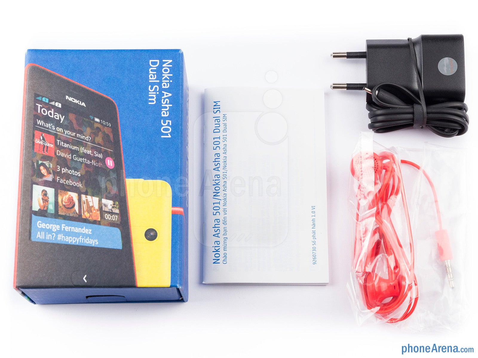 Box contents - Nokia Asha 501 Review