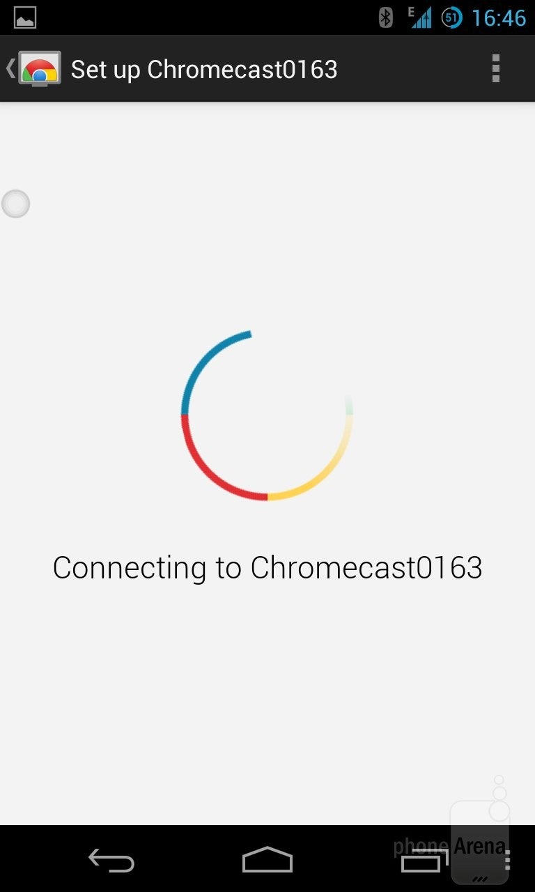 authenticating google chromecast setup