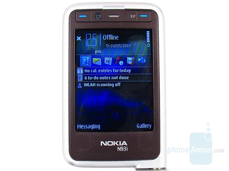2.44 inches display - Nokia N93i Review