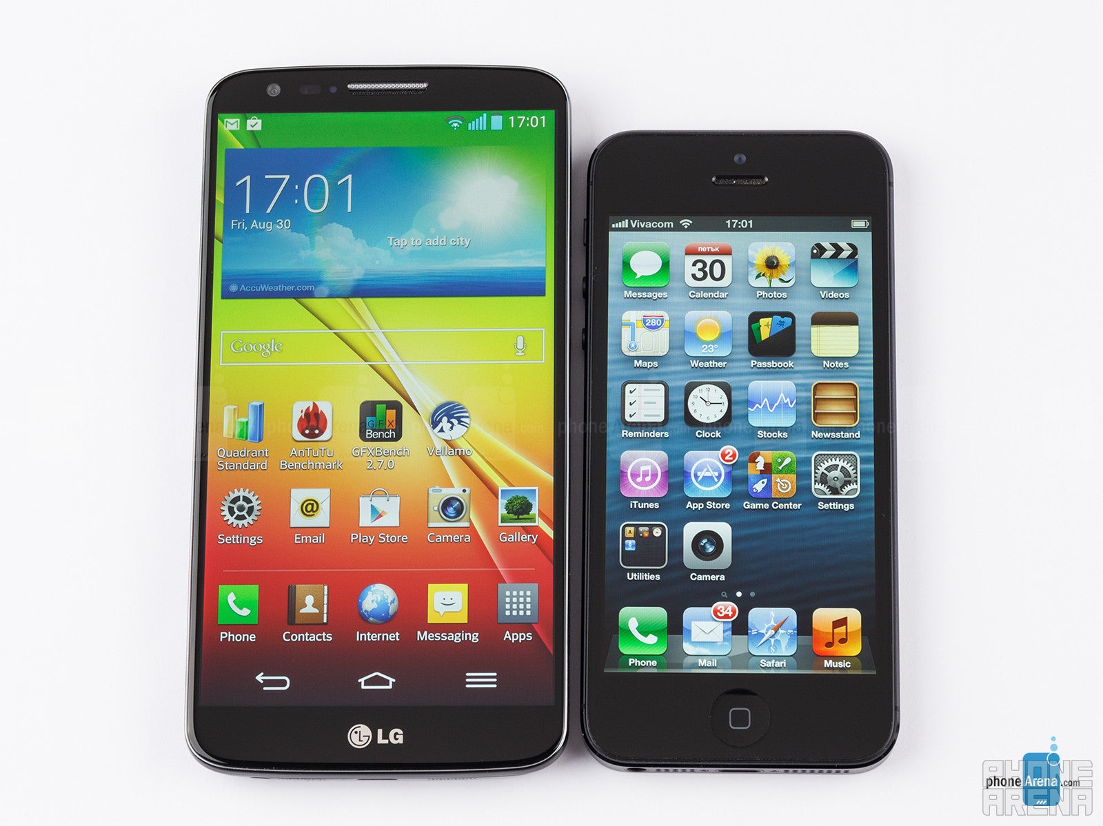 LG G2 vs Apple iPhone 5