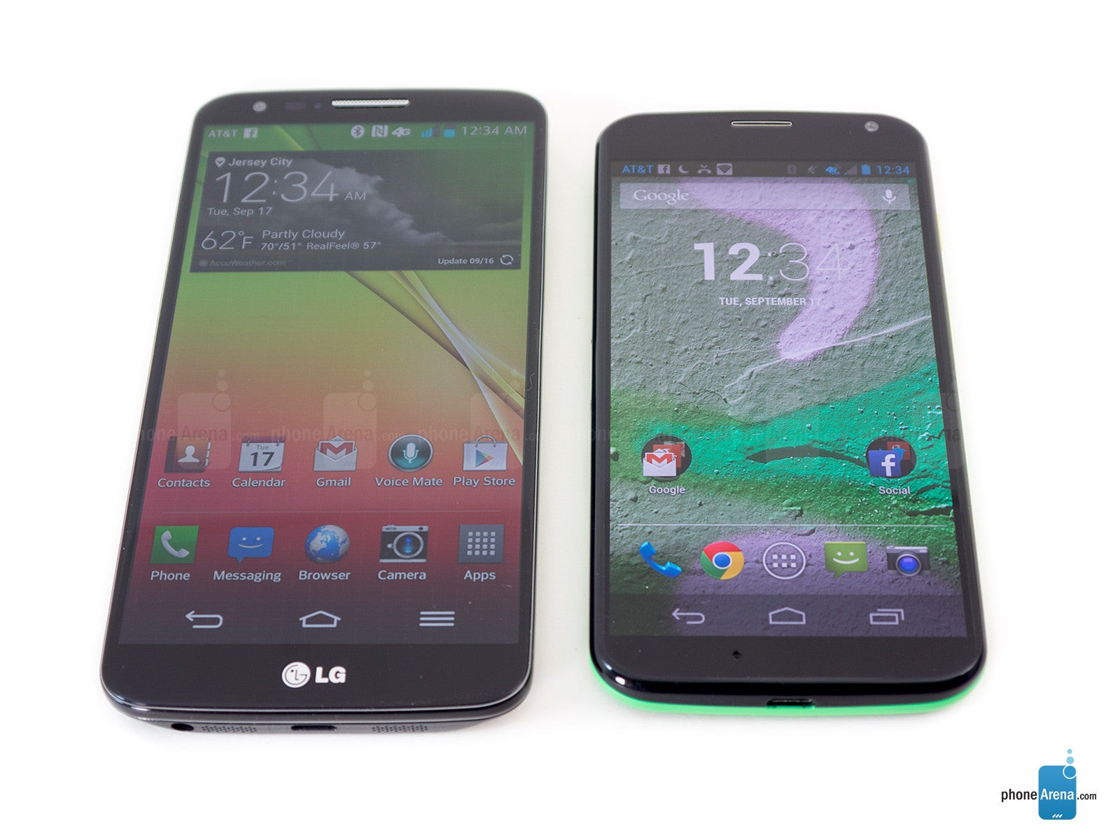 LG G2 vs Motorola Moto X
