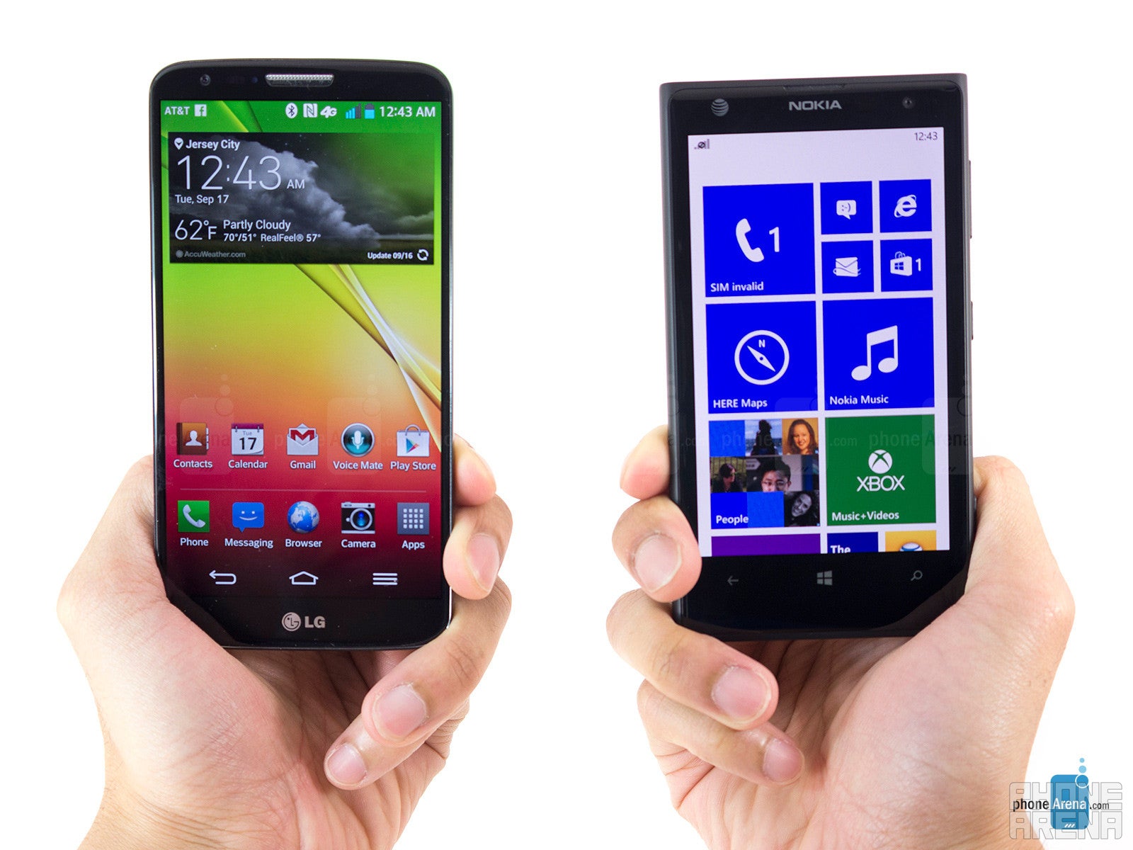 LG G2 vs Nokia Lumia 1020