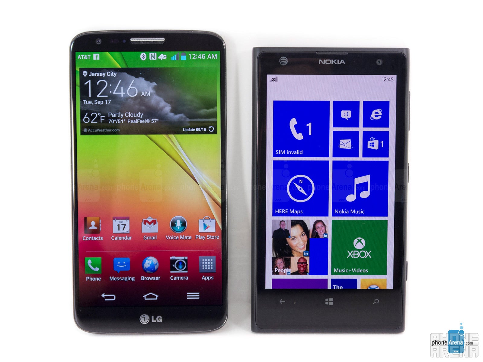 LG G2 vs Nokia Lumia 1020