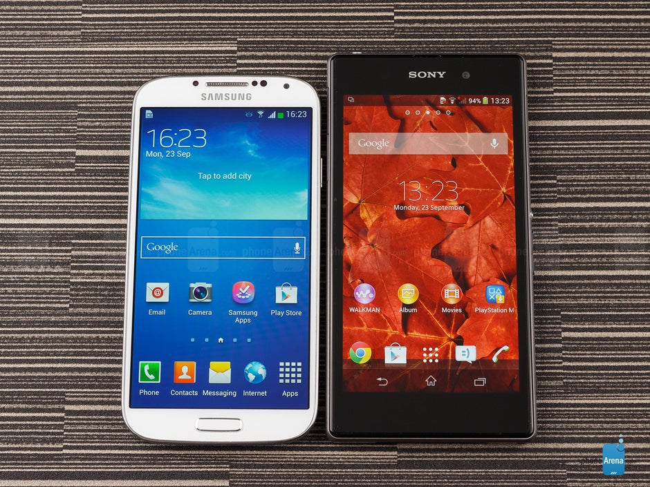 Kabelbaan Neem de telefoon op Leed Sony Xperia Z1 vs Samsung Galaxy S4 - PhoneArena