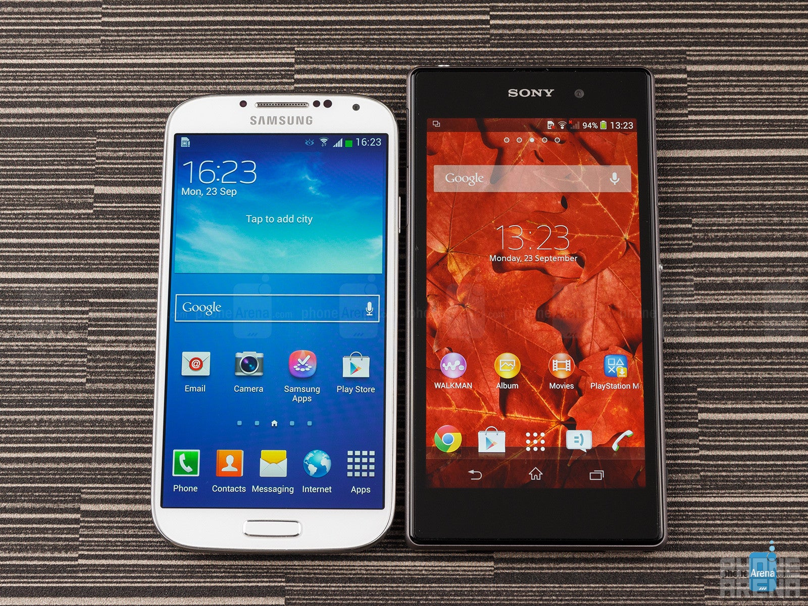 Sony Xperia Z1 vs Samsung Galaxy S4