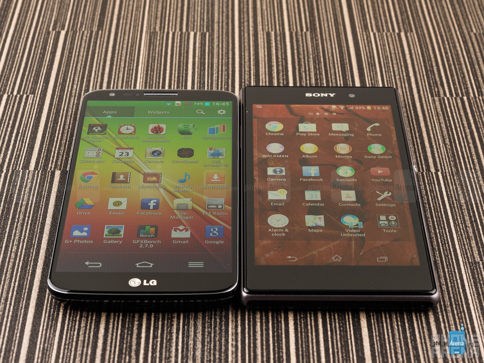 Sony Xperia Z1 vs LG G2