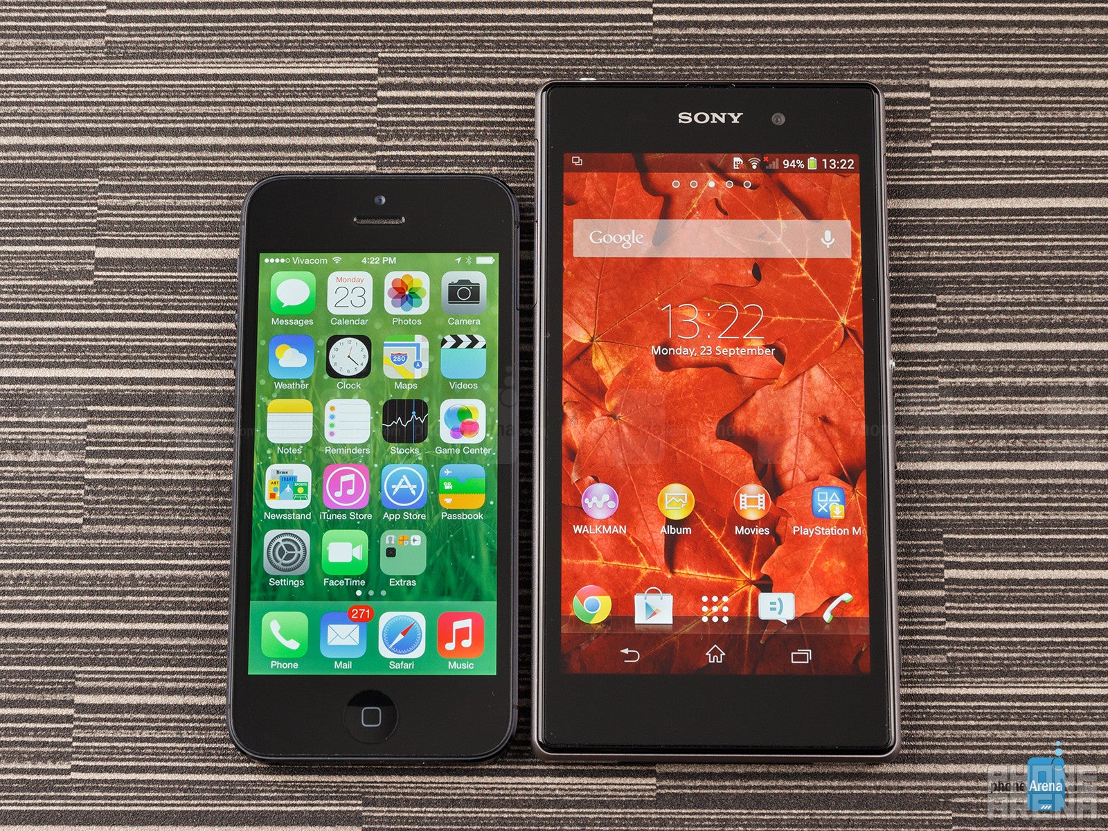Sony Xperia Z1 vs Apple iPhone 5