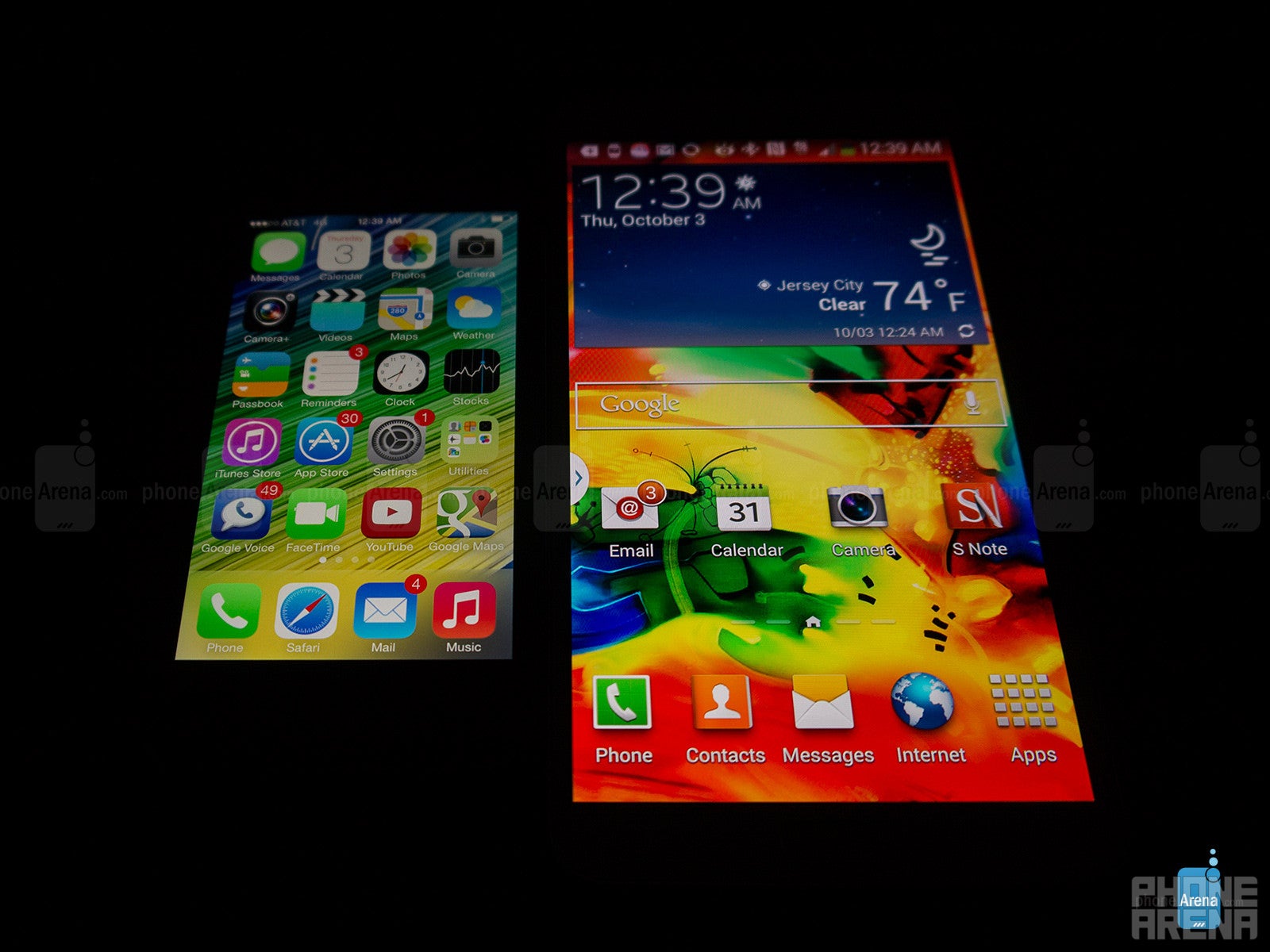 Apple iPhone 5s vs Samsung Galaxy Note 3