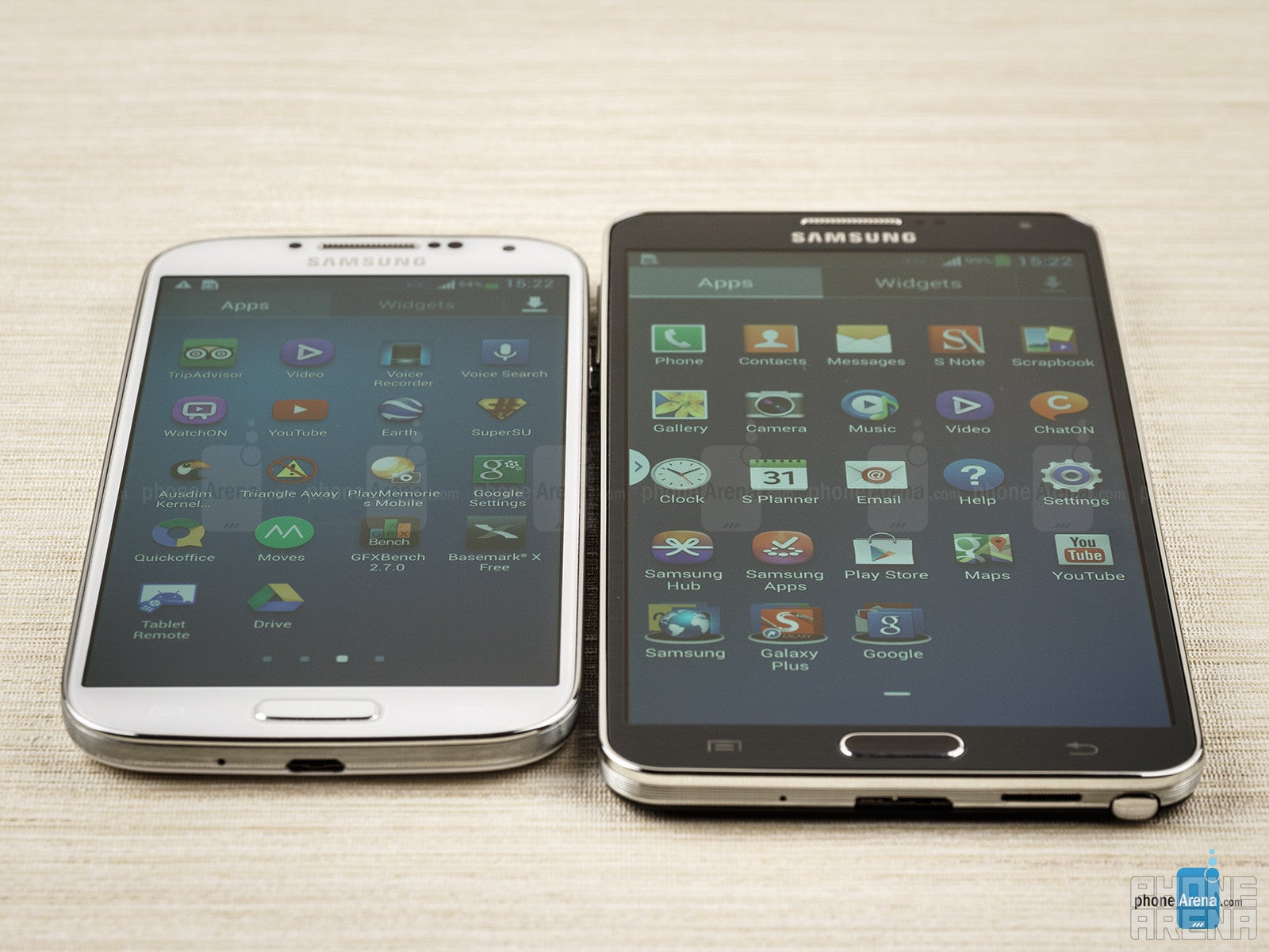 Samsung Galaxy Note 3 vs Samsung Galaxy S4