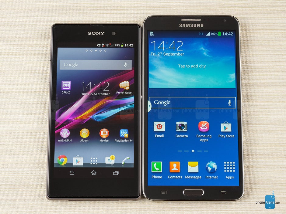 filter whisky provincie Samsung Galaxy Note 3 vs Sony Xperia Z1 - PhoneArena