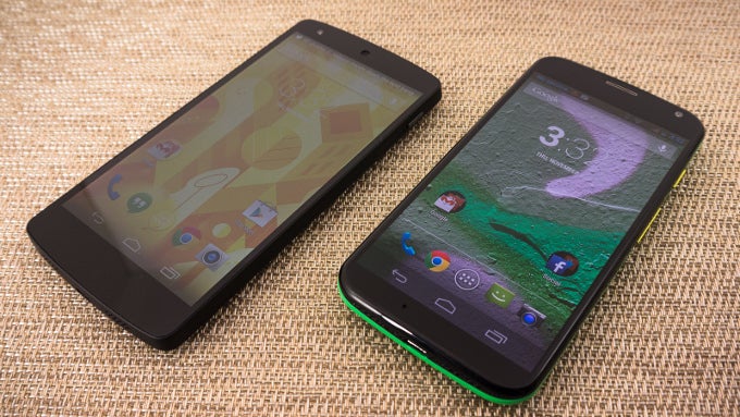 Google Nexus 5 vs Motorola Moto X