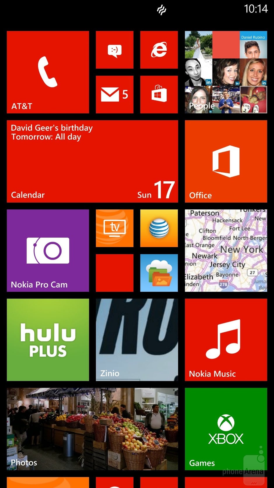 Interfaccia del Nokia Lumia 1520 - Samsung Galaxy Note 4 vs Nokia Lumia 1520