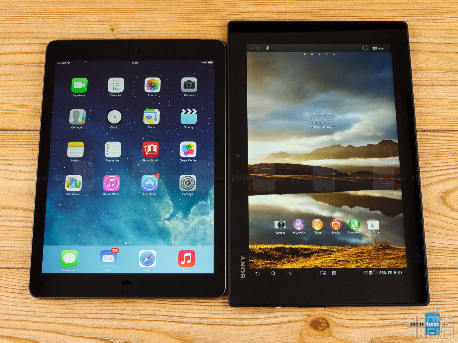 Apple iPad Air vs Sony Xperia Tablet Z