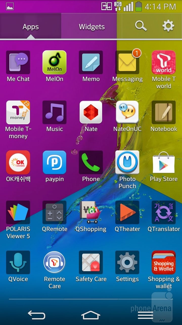 App Drawer - La interfaz del LG G Flex - LG G Flex vs HTC One max
