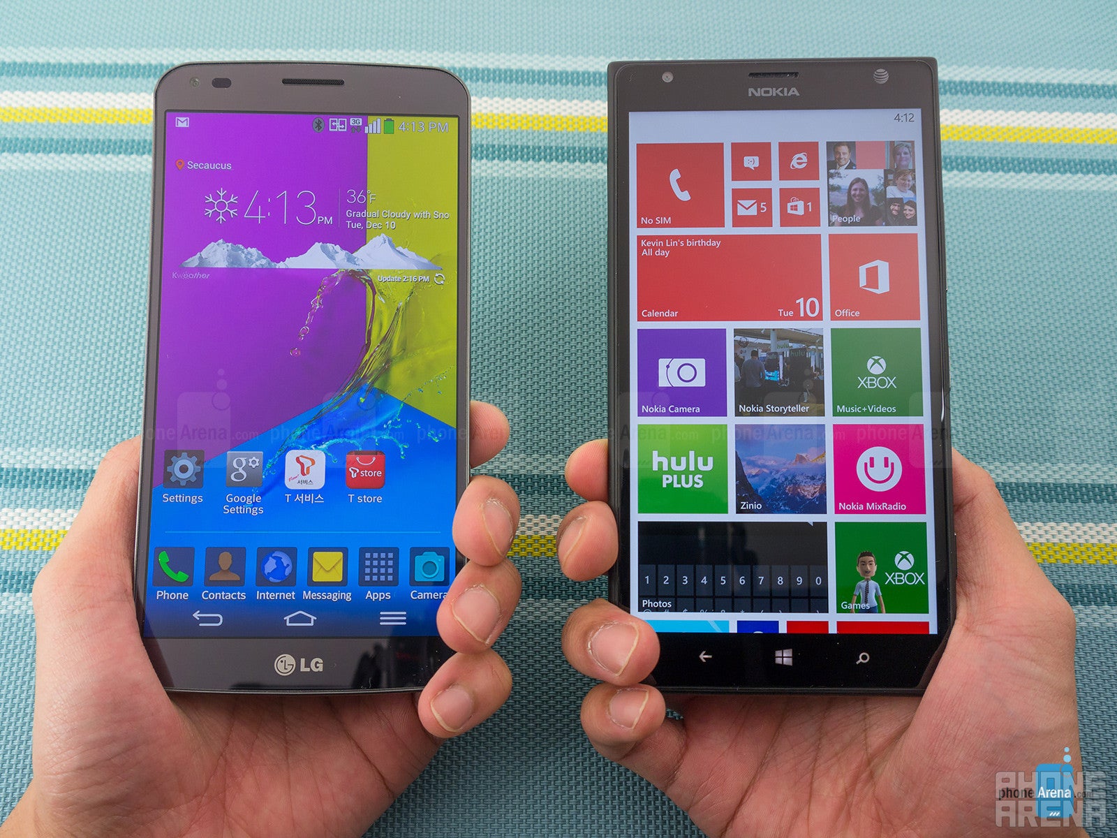 LG G Flex vs Nokia Lumia 1520