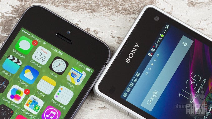 Sony Xperia Z1 Compact vs Apple iPhone 5s