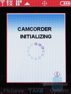 Camcorder interface - Motorola RAZR maxx Ve Review