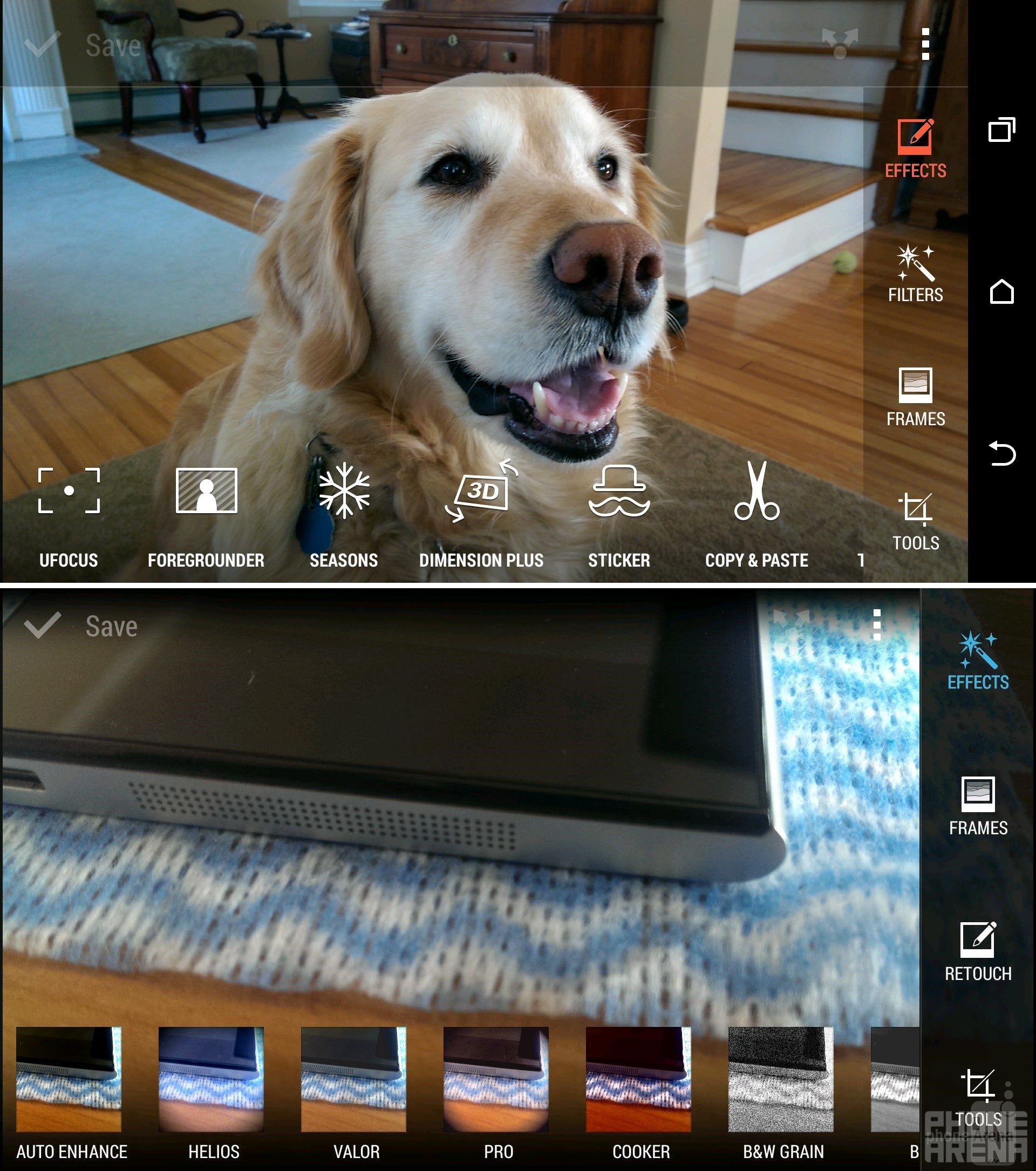 Gallery of the HTC One (M8) - top; HTC One (M7) - bottom - HTC One (M8) vs HTC One (M7)