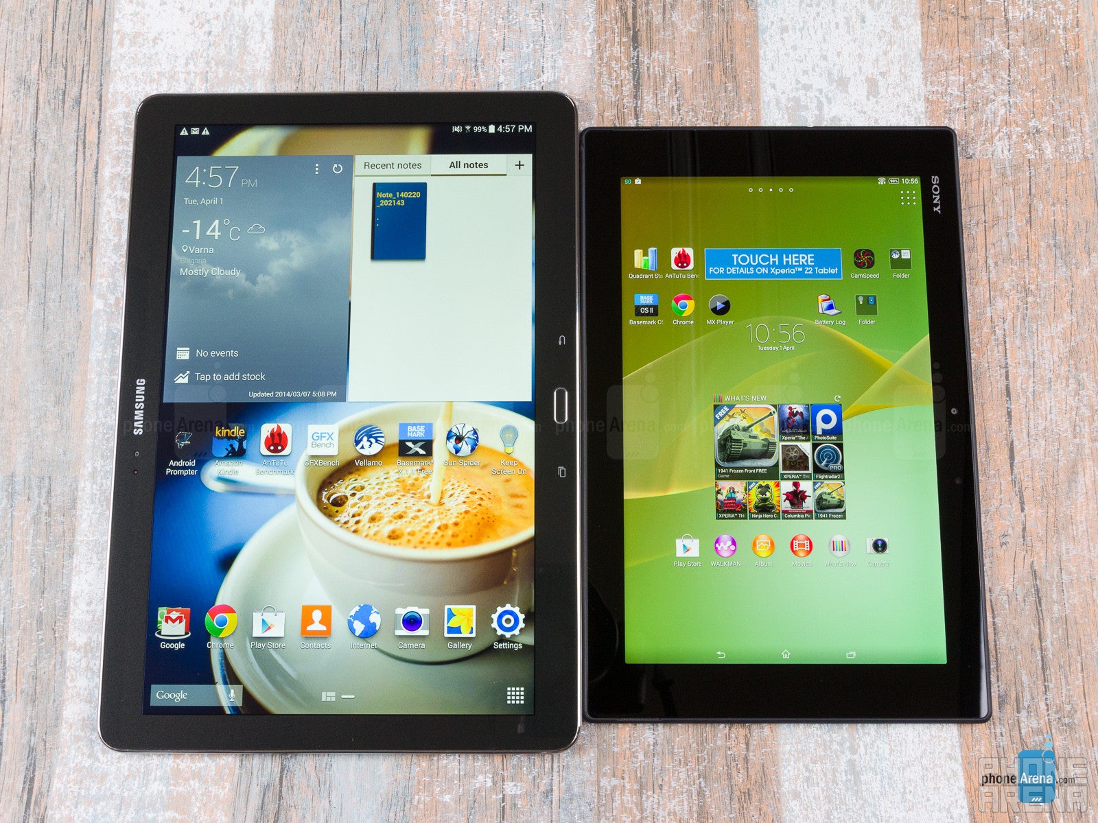 Sony Xperia Z2 Tablet vs Samsung Galaxy NotePRO 12.2