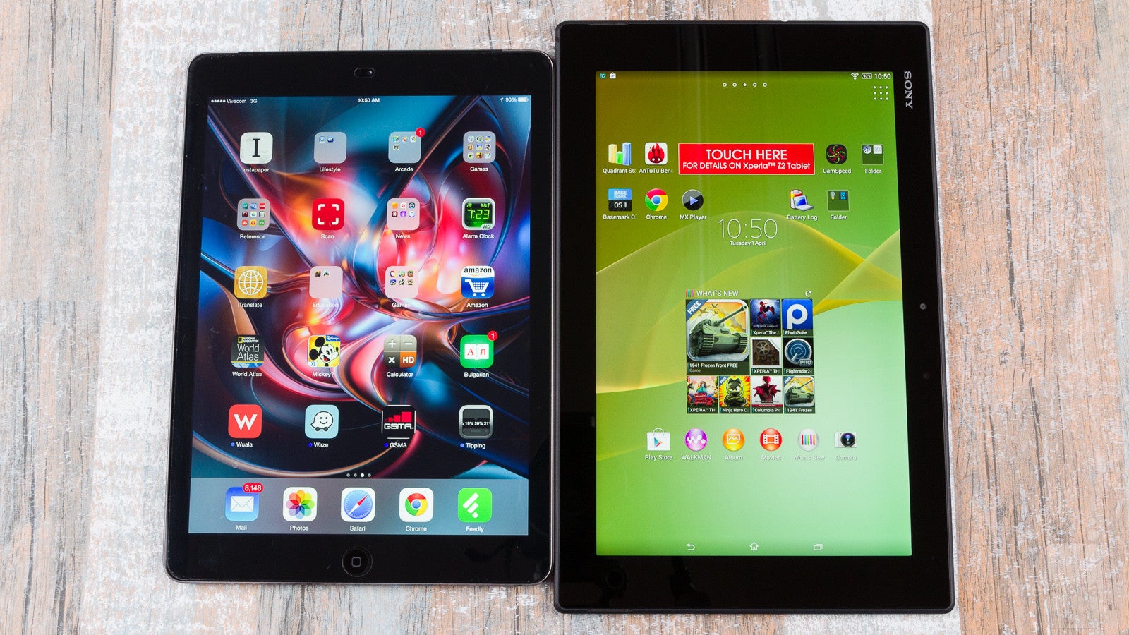 Sony Xperia Z2 Tablet vs Apple iPad Air - PhoneArena