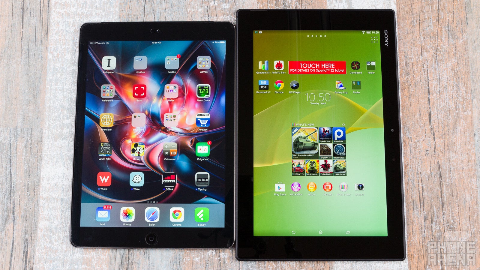 Sony Xperia Z2 Tablet vs Apple iPad Air