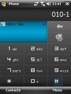 Dialer screen - HTC Touch Review