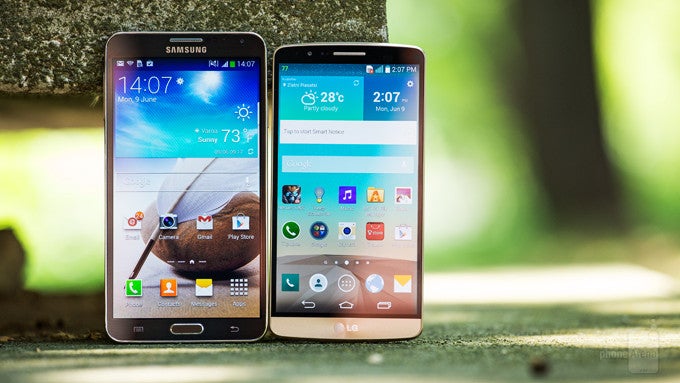 LG G3 vs Samsung Galaxy Note 3