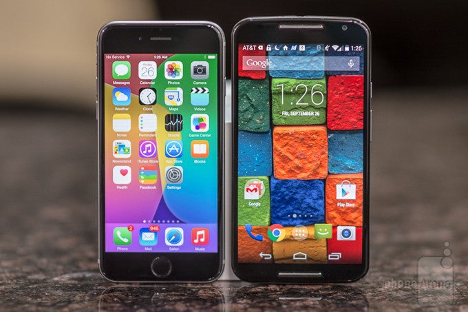 Apple iPhone 6 vs Motorola Moto X 2014