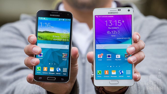 Samsung Galaxy Note 4 vs Samsung Galaxy S5