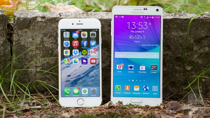 Samsung Galaxy Note 4 vs Apple iPhone 6